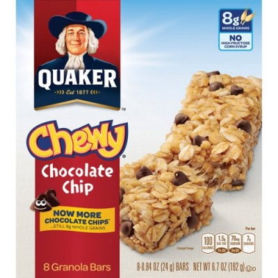 3PK Quaker Oats Chocolate Chip Chewy Granola Bars (31182)