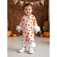 thumbnail image 6 of BemeyourBBs Baby Girls Halloween Pajamas Pumpkin/Ghost Print Button up Jumpsuit, 6 of 9