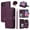 Deep Purple, variant on Furiet Compatible with iPhone 15 Plus 6.7 inch Wallet Case with Wrist Strap, Shoulder Strap, 9+ Card Slots Leather Stand Phone Cover for i-Phone 15+ iPhone15Plus 5G i i15 + iPhone15 15Plus Black