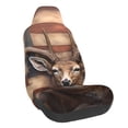 thumbnail image 1 of Fotbe Deer American Flag Wall Funda para Asiento de Auto con Estampado – Impermeable y Antisudor – Ajuste Universal, Lavable a Máquina, Antideslizante (1 Pieza), 1 of 5