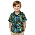 thumbnail image 7 of OGLCCG Boys Hawaiian Shirts Short Sleeve Summer Beach Button Down Aloha Luau Shirts for Kids Casual Tropical Shirt with Pocket 2-15 Years, 7 of 7