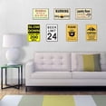 thumbnail image 6 of Slow Down Speed Limit 200 MPH Metal Sign, 12 x 16 Inches Traffic Sign, Black and Yellow Safety Sign, Easy Mounting Outdoor Use, 6 of 6