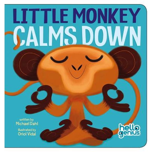 Pre-Owned Hello Genius Little Monkey Calms Down, (Board Book)