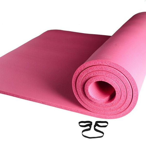 15mm Yoga Mat Pilates Gym Non-Slip Thick Soft Mats Exercise Picnic Physio Grey 