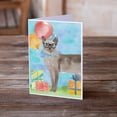 thumbnail image 2 of Tonkinese Happy Birthday Greeting Cards and Envelopes Pack of 8, 2 of 2