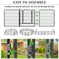 Decorative Garden Metal Fence 10 Panels Heavy Duty Iron Wire Animal