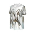 thumbnail image 6 of Fotbe Running White Horses Baseball Jersey Shirt for Men and Women, Casual Short Sleeves Button Down T-Shirt-Large, 6 of 9