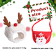 thumbnail image 2 of Disfraz de Navidad para perro mascota, perro pequeño, accesorio para fiesta de ropa, 2 of 5
