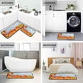 thumbnail image 4 of SKYSONIC Fall Pumpkins Unique Kitchen Rugs Set of 2, Autumn Leaves Floor Runner Area Rug Washable Carpet Mat Perfect for Living Room Bedroom Entryway, 4 of 7