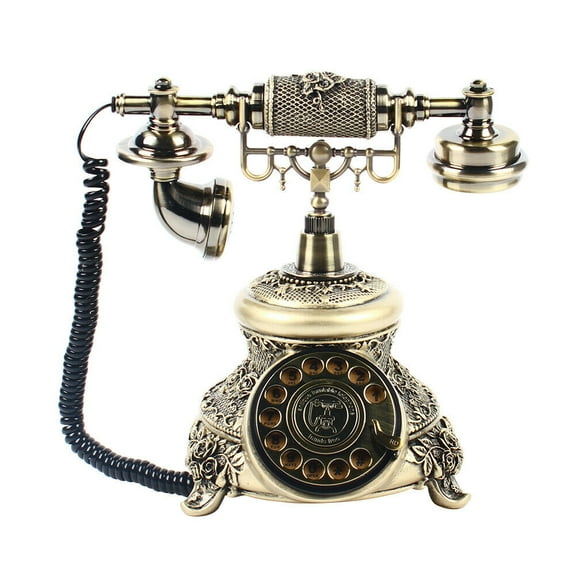 Vintage Phone Antique Rotary Dial Telephone Retro Landline Decor Old Fashioned Vintage Antique Telephone European Old Fashioned Rotary Dial Phone Handset phone Vintage Phone Antique Rotary