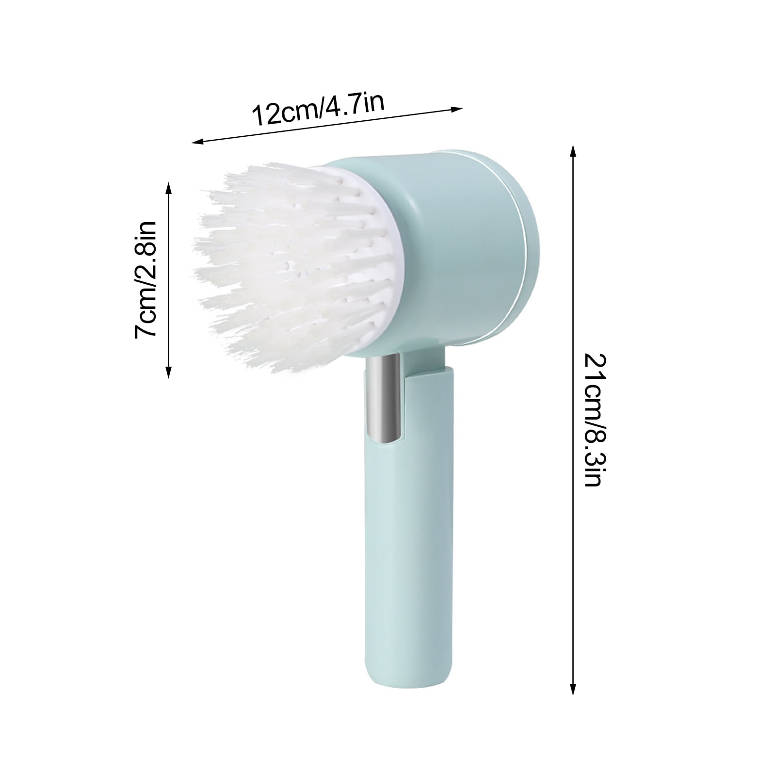 Whitecloud TRANSFORMING HOMES® 811-7 Electrically Driven Magic Brush for  Tiles; Sink Wash Basin Cleaning Brush,5 in 1 Magic Scrub Brush andheld  Power