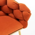 thumbnail image 2 of Velvet Accent Chair with Metal Frame / Stylish in Bedroom Decor, 2 of 5