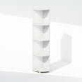 thumbnail image 2 of Furinno Basic 4-Tier Corner Multipurpose Standing Shelf, White, 2 of 4