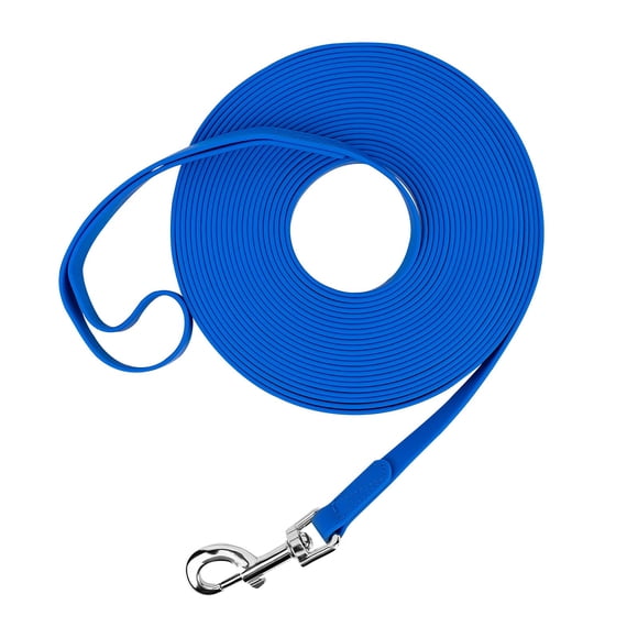 Correa de adiestramiento para perros Leash Qiaosite, impermeable y duradera, 15 m, azul