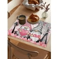 thumbnail image 4 of Valentine'S Day Love Rose Dwarf Pink Kitchen Placemat Dining Table Decor Table Mat Home Decor Coffee Tea Pad Cup, 4 of 5