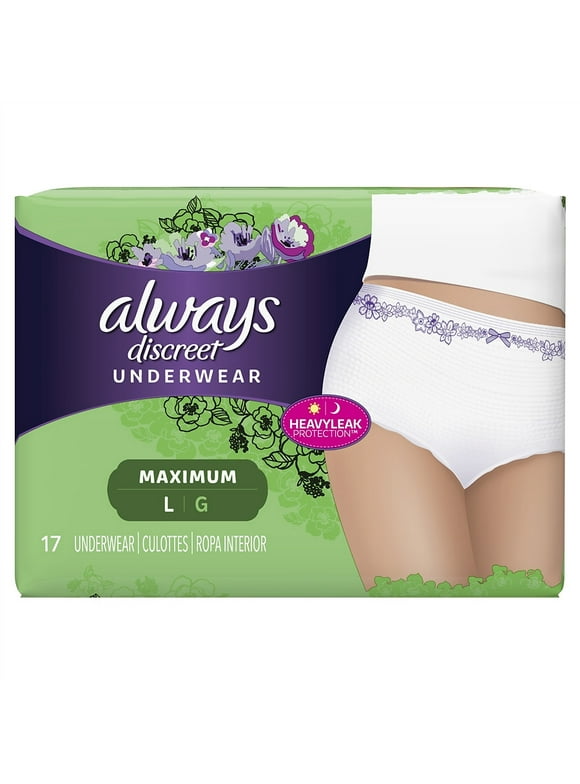 Always Discreet Underwear in Always Discreet