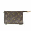 Toiletry Pouch Cosmetic Case Poche Monogram Toilette 15 869306 Brown Coated Canvas Clutch