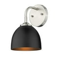 thumbnail image 1 of Golden Lighting Zoey 1 Light Wall Sconce Pewter Modern Steel Construction, 1 of 1