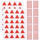 thumbnail image 4 of Sticker label classification triangle sticker practical design compatible with documents books notes office use 576 pieces, 4 of 5