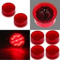 thumbnail image 5 of ECCPP 6Pcs Red Led 12V Round Side Marker Light Clearance Lamp Assembly Trailer Truck, 5 of 5