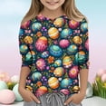 thumbnail image 2 of Chemises à Manches Longues pour Garçons pour Hommes Taille Jeunesse 12 14 Haut à Manches 3/4 Col Rond Polyester Chemise Décontractée 1 Pce, 2 of 7