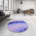 thumbnail image 4 of Ahgly Company Machine Washable Indoor Rectangle Transitional Bright Lilac Purple Area Rugs, 7' x 9', 4 of 7