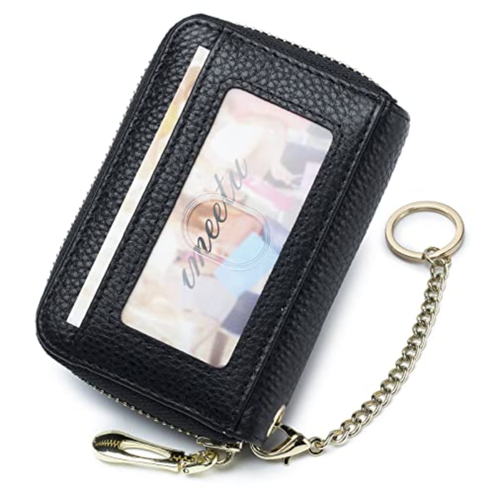 Imeetu RFID Credit Card Holder, Leather Women Card Case Wallet with