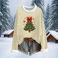 thumbnail image 6 of Goodtrade8 Shirts for Women Holiday Crew Neck Pullover Graphic Christmas Winter Long Sleeve Womens Tops Fashion, 6 of 6