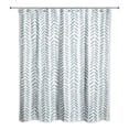 thumbnail image 2 of Creative Products Blue Modern Herringbone 71x74 Shower Curtain, 2 of 7