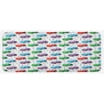 thumbnail image 1 of Cars Kitchen Mat, Boy Toy Pattern with Dots Number 5 Cars for Joyous Play Time, Plush Decorative Kitchen Mat with Non Slip Backing, 47" X 19", Multicolor, by Ambesonne, 1 of 1