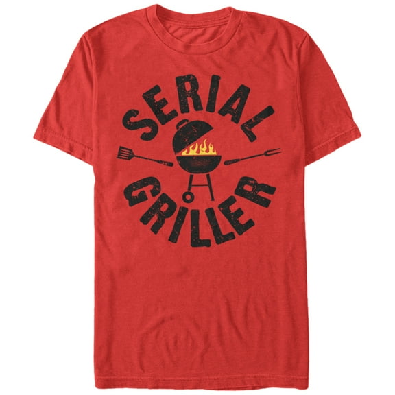 Men's Lost Gods Serial Griller Graphic Tee Red Large