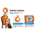 thumbnail image 2 of Garvee 0.75T Lever Block Steel Chain Hoist Manual Ratchet 1650lbs 10FT G80 Chain Lifter, 2 of 9