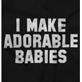 thumbnail image 2 of I Make Adorable Babies Cute Mom Plus Size Crewneck Graphic Tee Shirt Brisco Brands 4X, 2 of 4