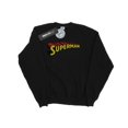 thumbnail image 1 of DC Comics Womens Superman Telescopic Crackle Logo Sweatshirt, 1 of 5