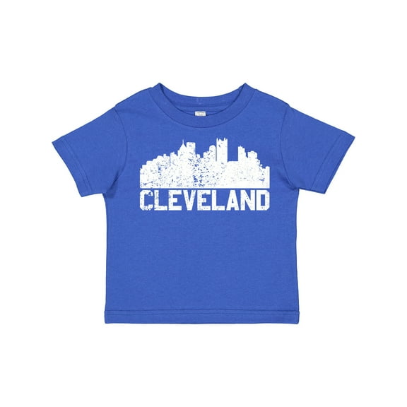 Inktastic Cleveland Skyline Grunge White Boys or Girls Toddler T-Shirt