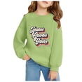 thumbnail image 3 of HXWCHs Boys' Graphic Hoodie Retro Graphic Print Boys Crewneck Sweatshirt Warm Pullover for Kids Holiday Christmas Casual Wear Blue 6-7 Years, 3 of 3