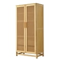 thumbnail image 4 of Solid Wood Wardrobe Rattan Doors, 4 of 6