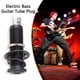 thumbnail image 5 of Toma De Corriente Bajo de guitarra eléctrica Conector de enchufe recto acanalado de 1/4 pulgadas (negro) Likrtyny Para Estrenar, 5 of 5