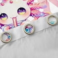 thumbnail image 4 of Homewish Cartoon Boba Axolotl Curtains Pack of 2 (42x84 Each) for Teens, Cute Flower Floral Curtains Blackout, Pink Bowknot Ribbon Bedroom Curtains, Window Curtains Bedroom Decor, 4 of 6