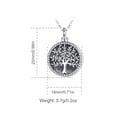 thumbnail image 4 of EUDORA Sterling Silver Tree of Life Cremation Necklace, Vintage Urns Personalized Neckless for Human Pet Ashes, Memorial Jewelry Keepsake, 20 inches Chain, 4 of 11