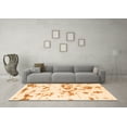 thumbnail image 3 of Ahgly Company Indoor Rectangle Abstract Orange Modern Area Rugs, 7' x 10', 3 of 4