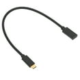 thumbnail image 2 of Cable TypeC a TypeC 10Gbps USB 3.1 Carga rápida ABS TypeC hembra a TypeC macho para MacBook Pro para Huawei (1 m 3,3 pies), 2 of 8