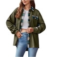 thumbnail image 2 of Puntoco Coat Chaqueta De Punto Estampada Para Mujer Camisa A Cuadros Suelta Chaqueta De Solapa De Manga Larga Liquidación Puntoco Puntoco-1, 2 of 4