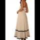 thumbnail image 3 of Vestido Fluido de Verano 2025 para Mujer, Informal, Sin Mangas, con Tirantes Finos y Volantes, para Playa, Color Albaricoque S, 3 of 6