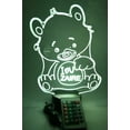 thumbnail image 6 of I Love You Bear Light Up Lamp LED Personalized I Heart U Teddy Bear Night Lamp, Light Up A Loved One's Life, Our Newest Feature - It's WOW, With Remote, 16 Color Options, Free Engraved, Great Gift, 6 of 11