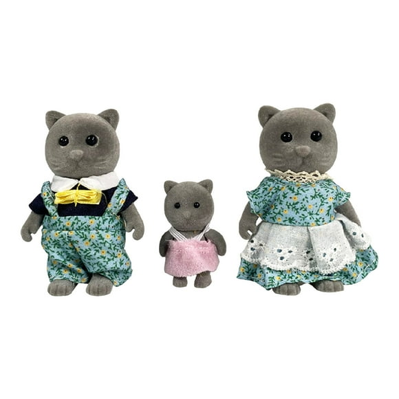 Sylvanian Families Blue Cat Family Dollhouse Toys Critters Epoch Japan 2025