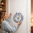 thumbnail image 4 of EaseDay DIY Winter Snowflake Pearl Wreath Craft Kit Festive Holiday Art Set Home Porch Wall Hanging Decoration Handcrafted Gift for Adults and Families Winter Season, 4 of 5