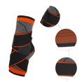 thumbnail image 3 of 2 uds tobilleras, tobillera de compresión transpirable ajustable unisex, para protección deportiva, naranja, talla única, 3 of 7