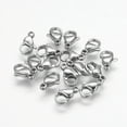 thumbnail image 3 of 20 pc Tarnish Resistant 304 Stainless Steel Lobster Claw Clasps Stainless Steel Color 11x7x3.5mm Hole: 1mm, 3 of 3