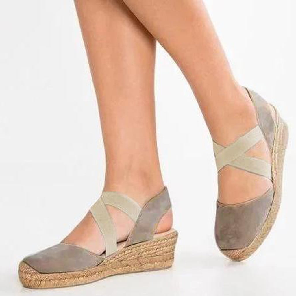 Details about   Summer Womens Peep Toe Ankle Strap Buckle Block Heels Sandals Roman Shoes Pumps